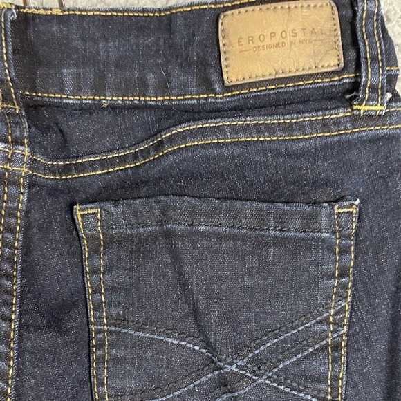 Aeropostale Jegging Jeans‎ Dark Wash Stretch Slim Fit Women Size 0 Regular - Picture 4 of 11
